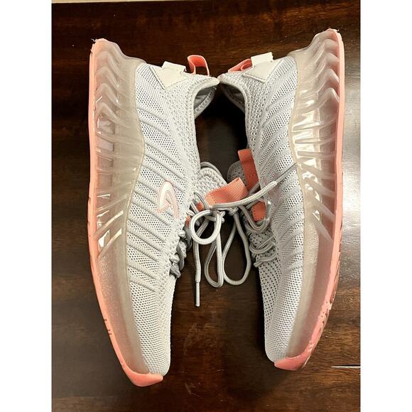 Geers by Dream Seek Women's Mesh Gray/Pink Athletic Slip-on Sneaker-7 - Picture 7 of 10